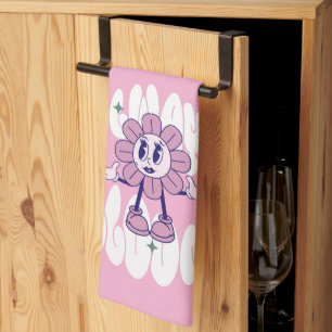 Sunflower Cartoon Quote Tea Towel
