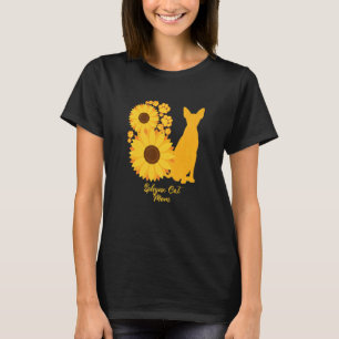 Sunflower Cat Mum Mother Sphynx Cat T-Shirt