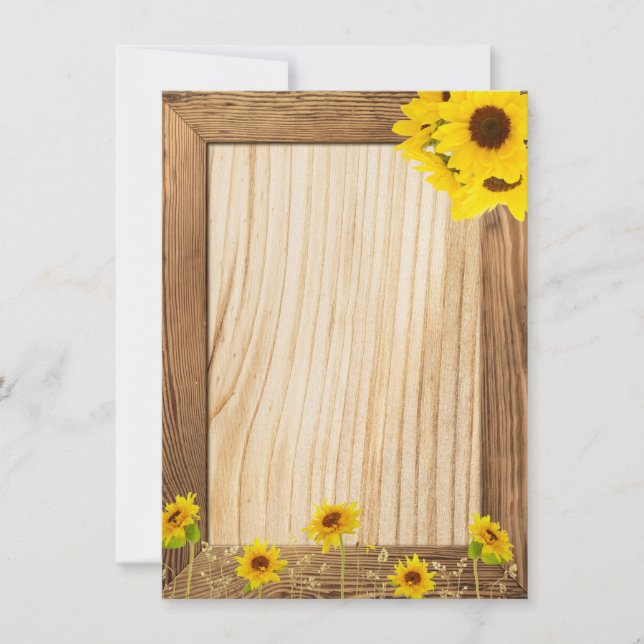 Sunflower Celebration Invitation (Front)