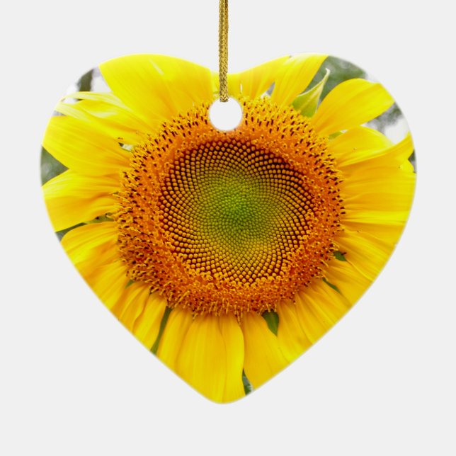 Sunflower Ceramic Tree Decoration (Back)