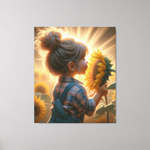 Sunflower Child Canvas Print