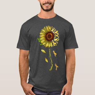 Sunflower Childhood Cancer Awareness For Girls Wom T-Shirt
