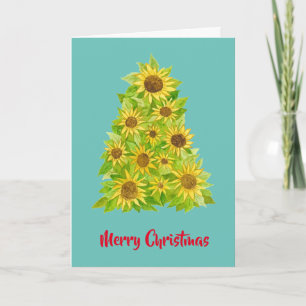 Sunflower Christmas Card