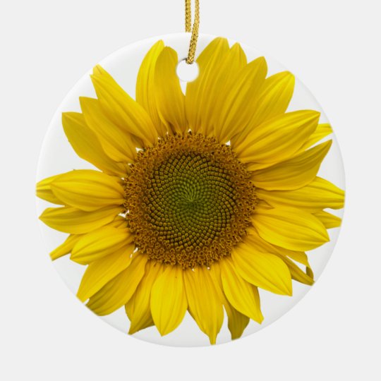 Sunflower Christmas Ornament Zazzle.co.uk
