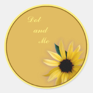 Sunflower Classic Round Sticker