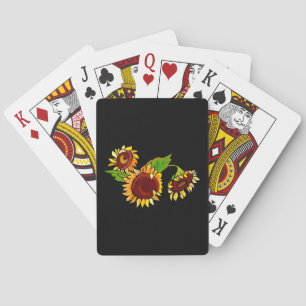 Sunflower Cluster Playing Cards