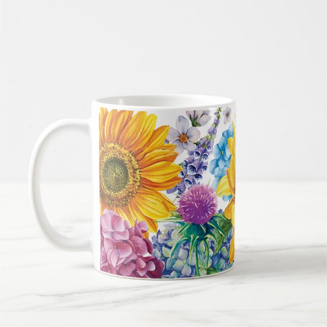 Sunflower  coffee mug (Left)
