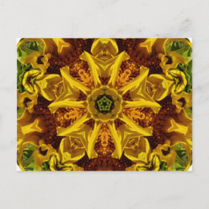 Sunflower collage - Postcard