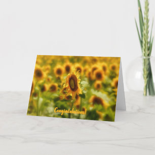 Sunflower Congratulations Job Promotion Grad Other Card