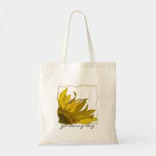 Sunflower Corner Gardening Tote Bag