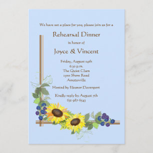 Sunflower Corner Invitation