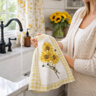 Sunflower Country Farmhouse Kitchen Towel