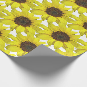 Sunflower Covered Wrapping Paper