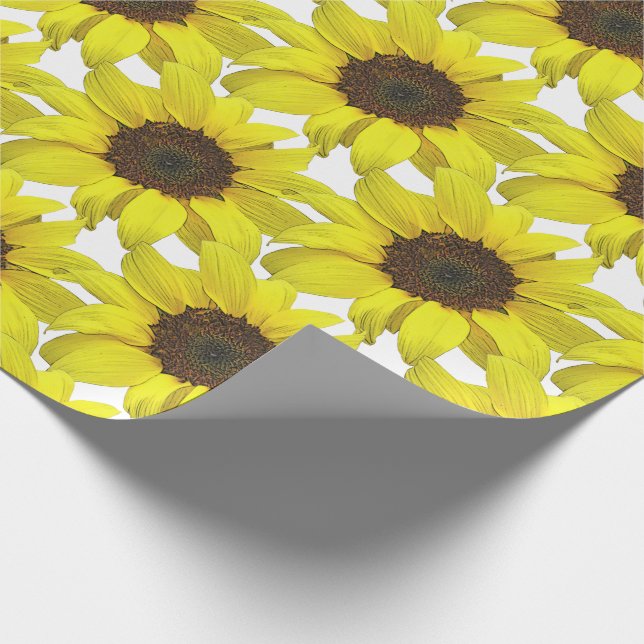 Sunflower Covered   Wrapping Paper (Corner)