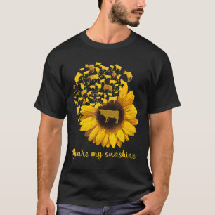 Sunflower Cow You Are My Sunshine Cow T-Shirt