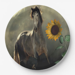 Sunflower Cowboy Paper Plates