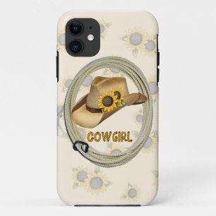 "Sunflower Cowgirl" Western IPhone 5 Case