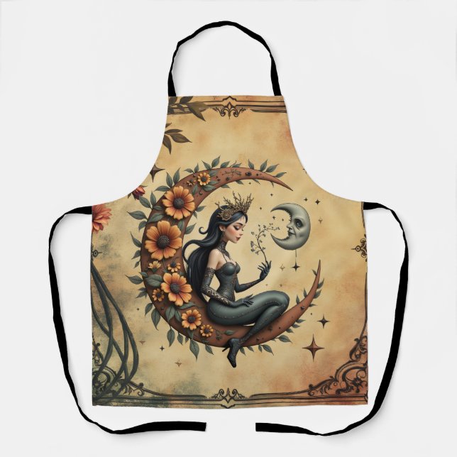 Sunflower Crescent Queen  Apron (Front)
