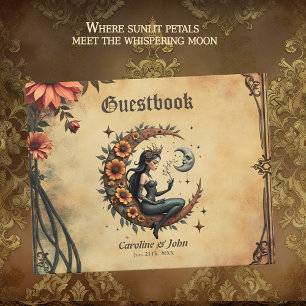 Sunflower Crescent Queen Guest Book