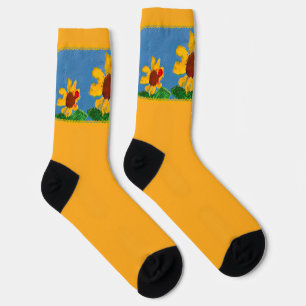 Sunflower Crew Socks