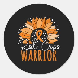 Sunflower CRPS Warrior RSD CRPS Awareness Classic Round Sticker