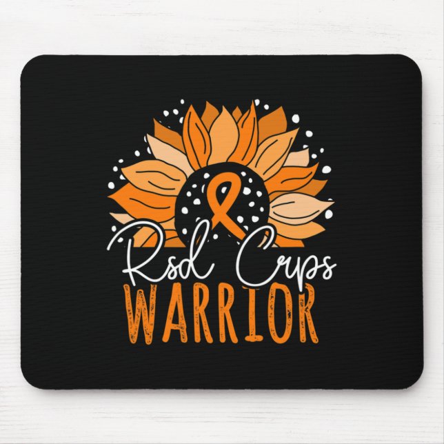 Sunflower CRPS Warrior RSD CRPS Awareness Mouse Mat (Front)