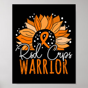 Sunflower Crps Warrior Rsd Crps Awareness Poster