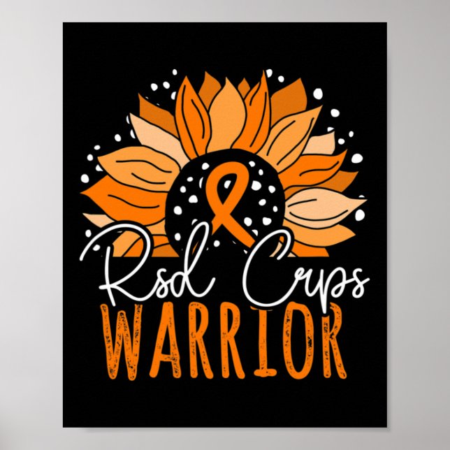 Sunflower Crps Warrior Rsd Crps Awareness  Poster (Front)