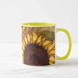Sunflower Cups Mugs Cheerful Yellow Cups Glasses