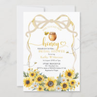 Sunflower Cute Bow Bee Bride to Bee Bridal