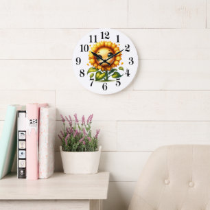 Sunflower Cutie Wall Clock
