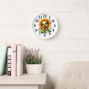 Sunflower Cutie Wall Clock