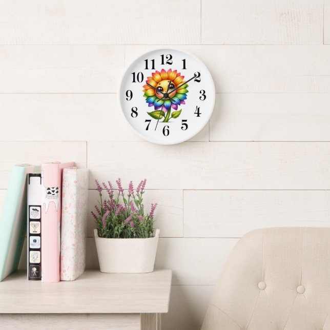 Sunflower Cutie Wall Clock (Reading Room)