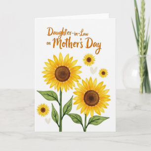 Sunflower Daughter Mothers Day Card