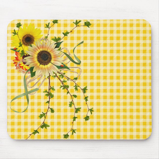 Sunflower Day Mouse Mat (Front)