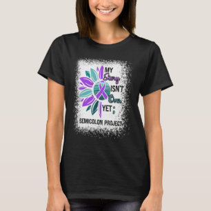Sunflower Depression Awareness Semicolon Project M T-Shirt