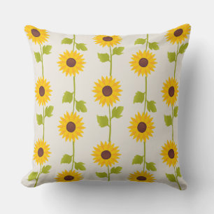 sunflower design cushion