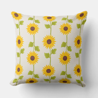sunflower design cushion