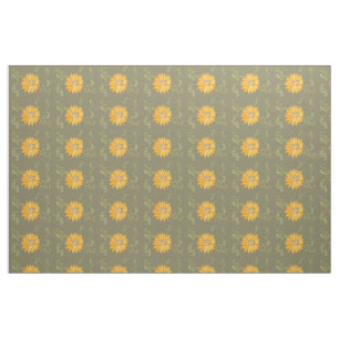 Sunflower design fabric