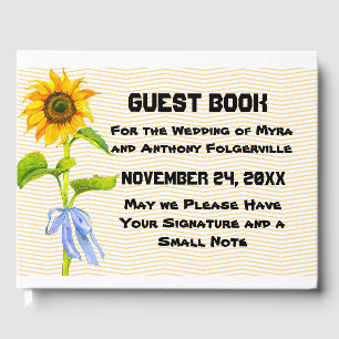 Sunflower Design Guest Book