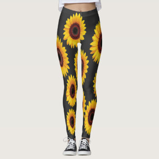 Sunflower Design Leggings