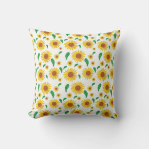 Sunflower Design Pattern Cushion