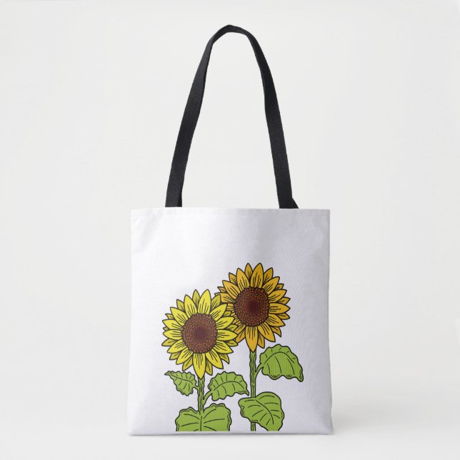 Sunflower Design Summer  Tote Bag (Front)