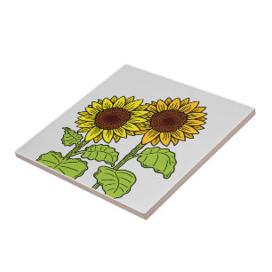 Sunflower Design Tile