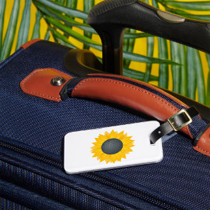 Sunflower Disco Ball Retro Party Vibe  Luggage Tag