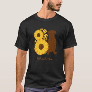 Sunflower Dog Mum - Rottie Rottweiler Premium T-Shirt