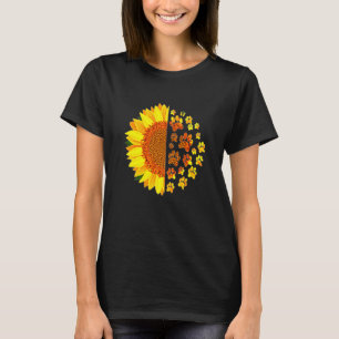 Sunflower Dog Mum Vet Tech Veterinarian Rescue Pu T-Shirt