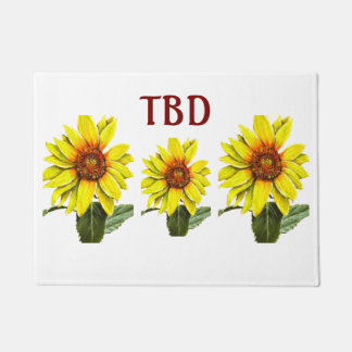 Sunflower Doormat