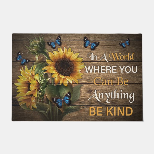 Sunflower Doormat/Front Doormat/Housewarming Gift Doormat (Front)