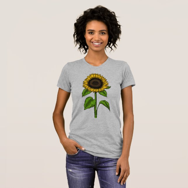 Sunflower drawing tShirt (Front Full)